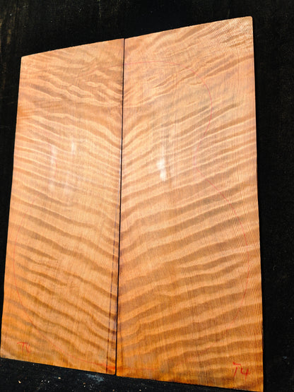 curly redwood guitar top set #T4