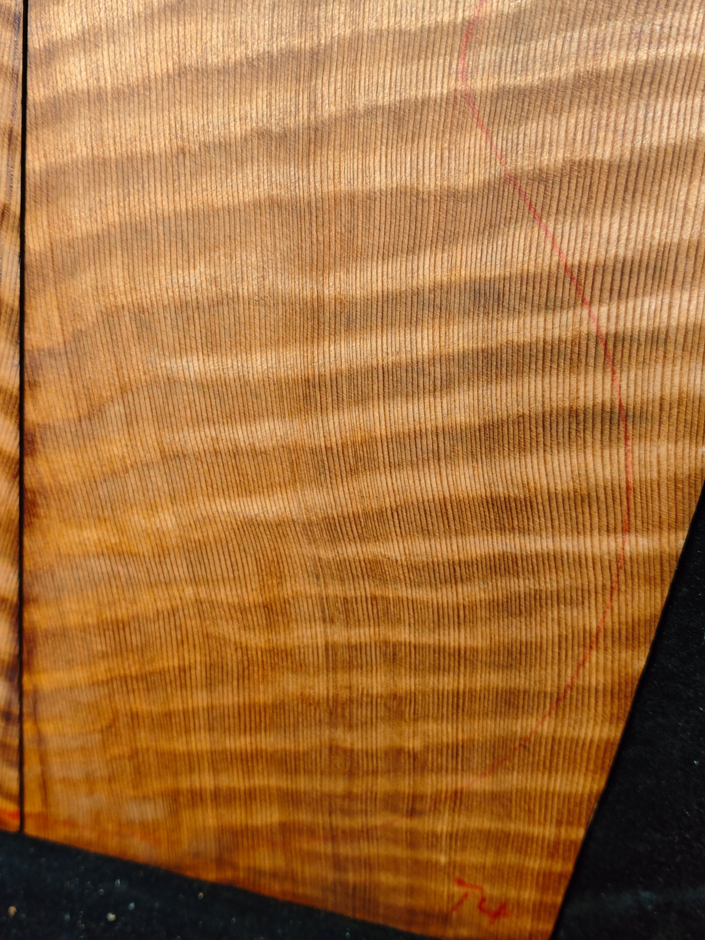 curly redwood guitar top set #T4