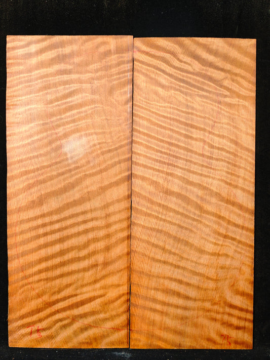 curly redwood guitar top set #T5