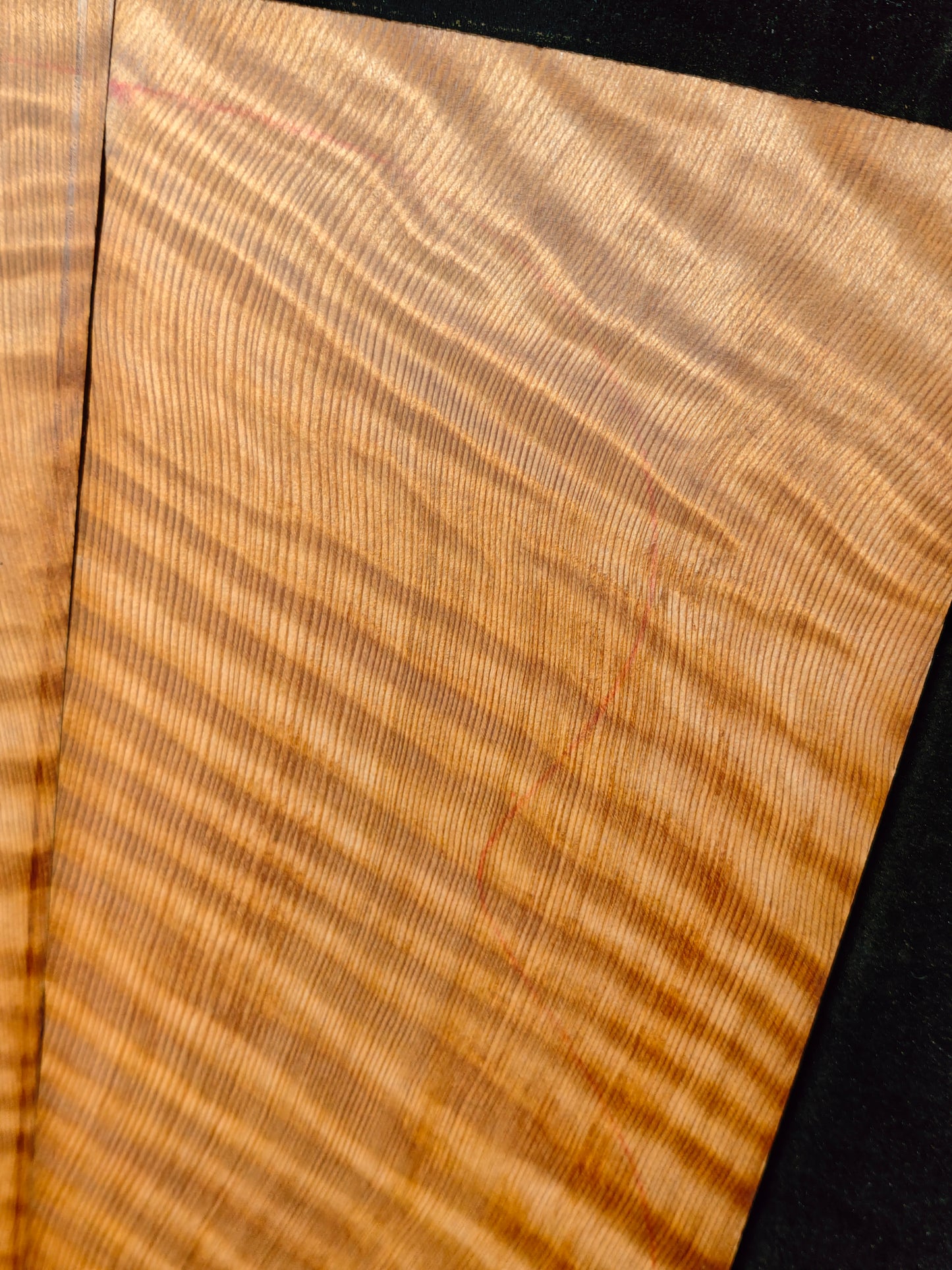 curly redwood guitar top set #T5