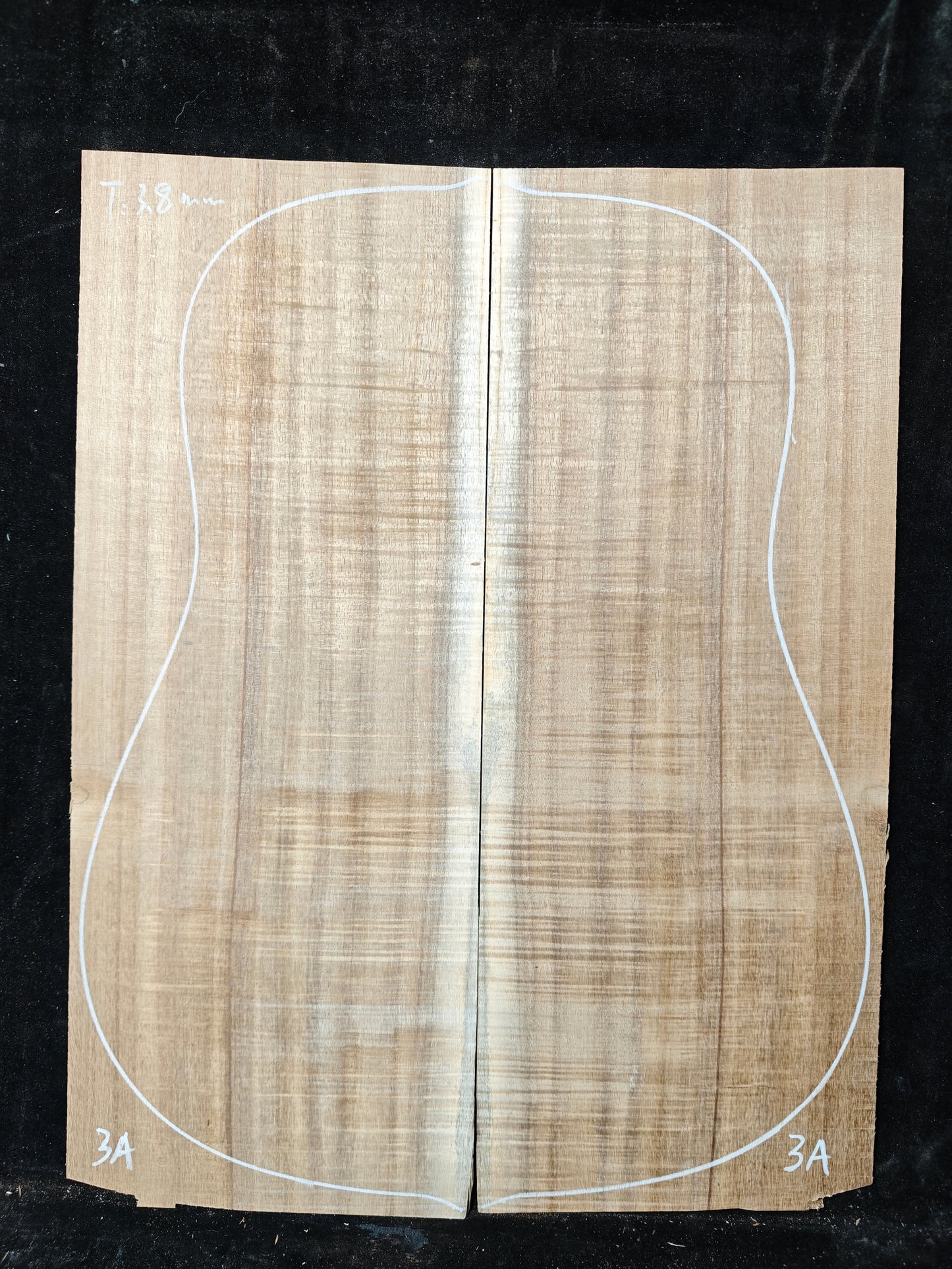 Asian acacia guitar backs or top set #3