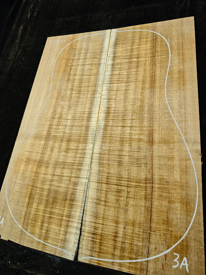 Asian acacia guitar backs or top set #3