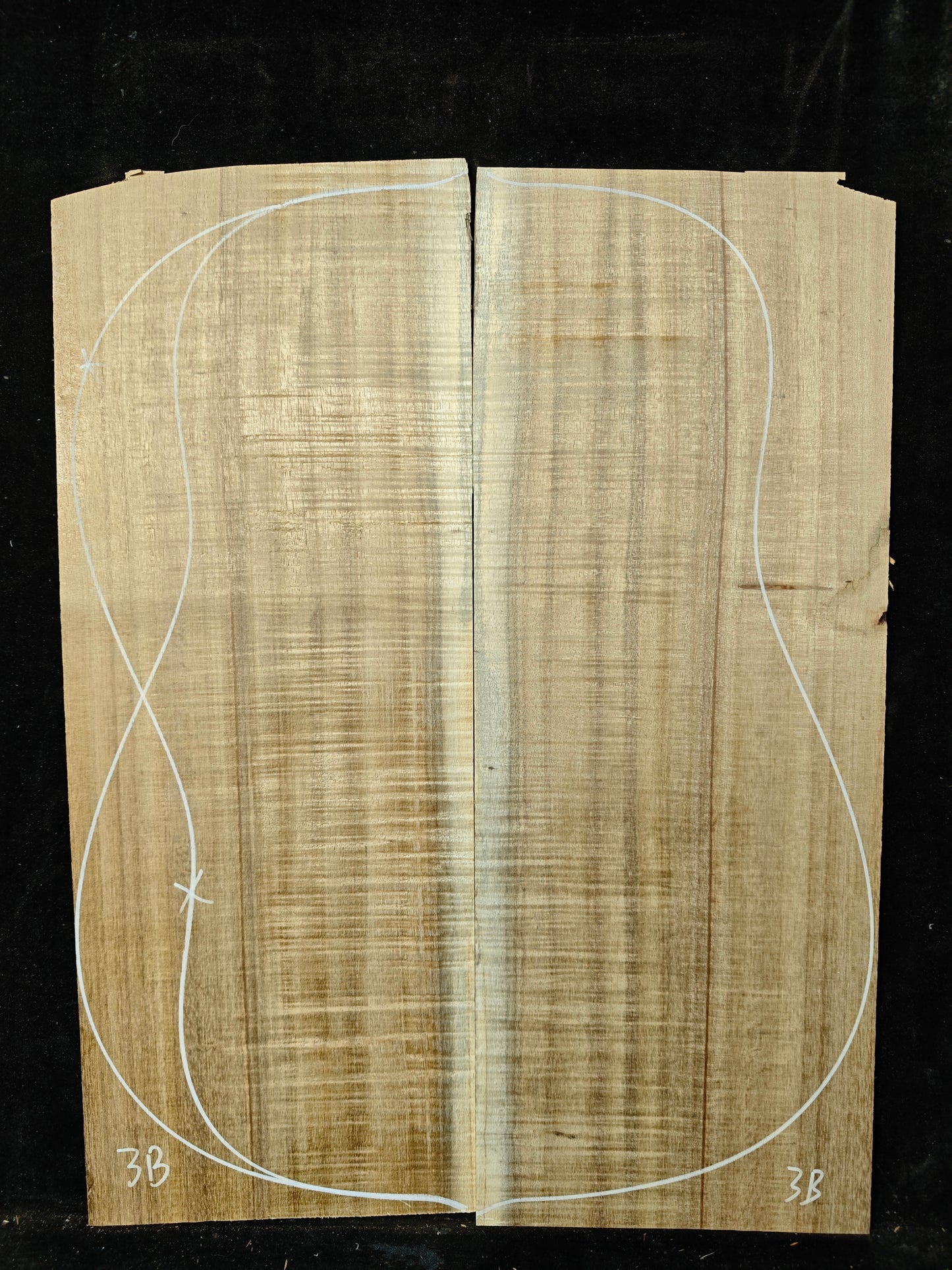 Asian acacia guitar backs or top set #3