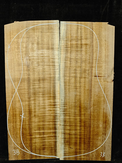 Asian acacia guitar backs or top set #3