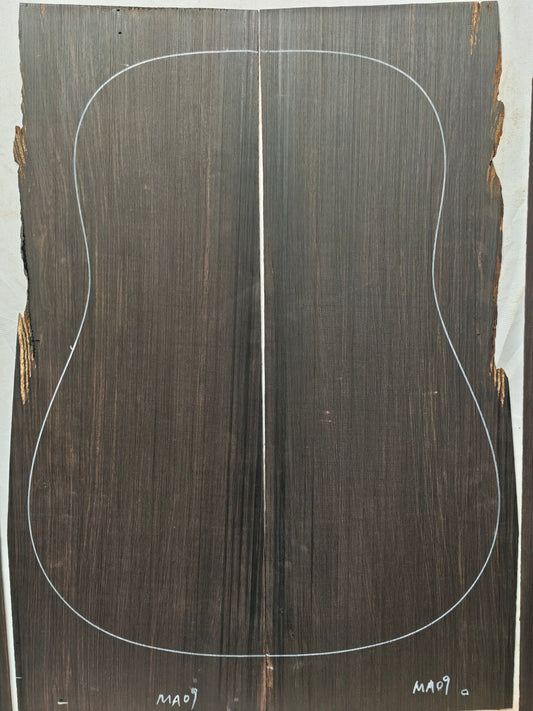 MA09 Quartersawn african blackwood back&sides guitar set