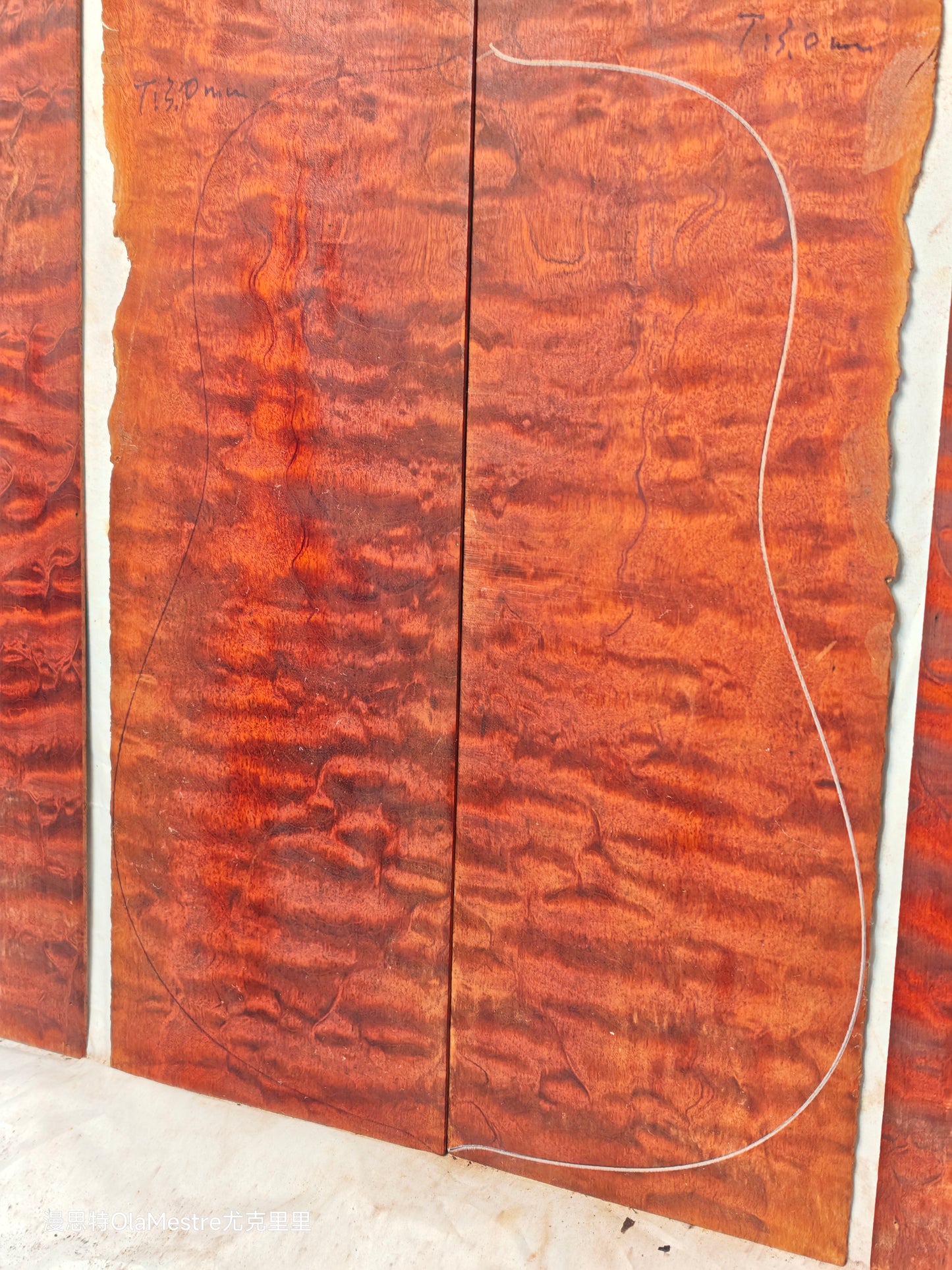 THE TREE honduran mahogany guitar backs&sides set