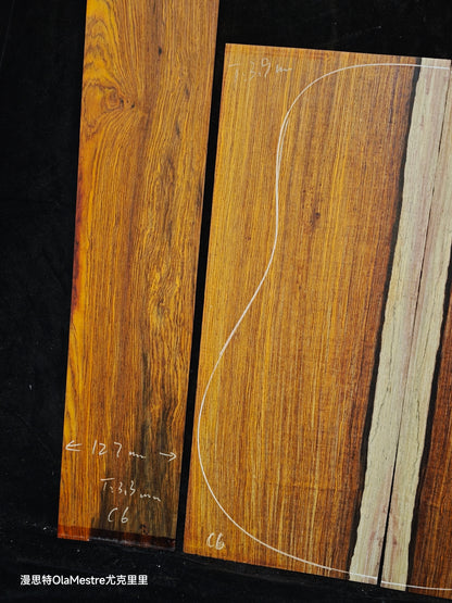 C6 cocobolo back&sides guitar set