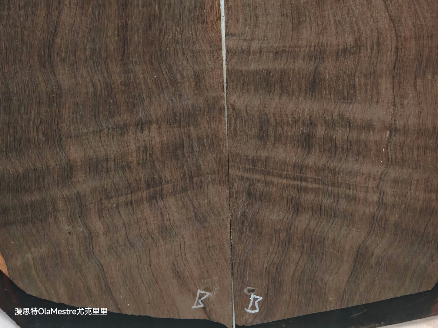 #03 Quartersawn Curly Brazilian rosewood acoustic guitar backs&sides set with CITES