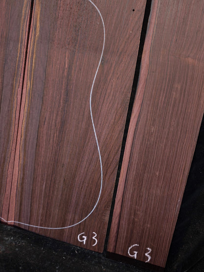 G3 Striped Guatemalan Rosewood back&sides guitar set