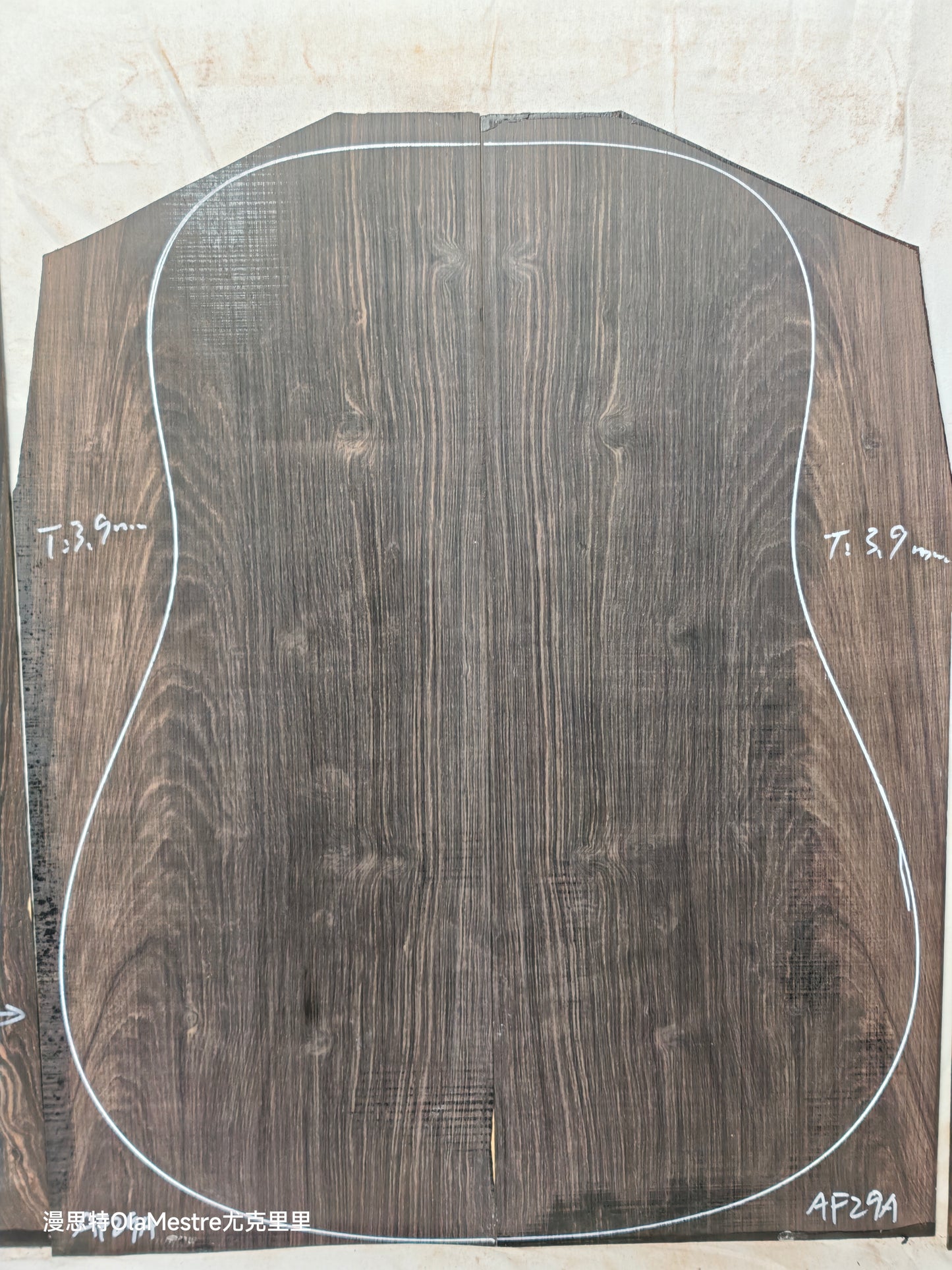 #29 african blackwood back&sides guitar set