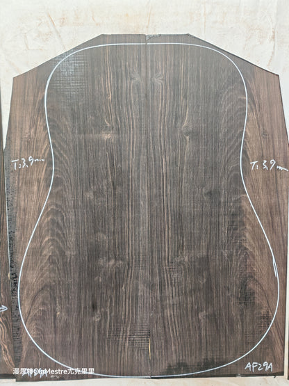 #29 african blackwood back&sides guitar set