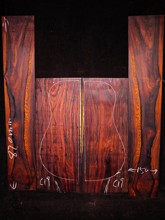 Mexico cocobolo back&sides guitar set