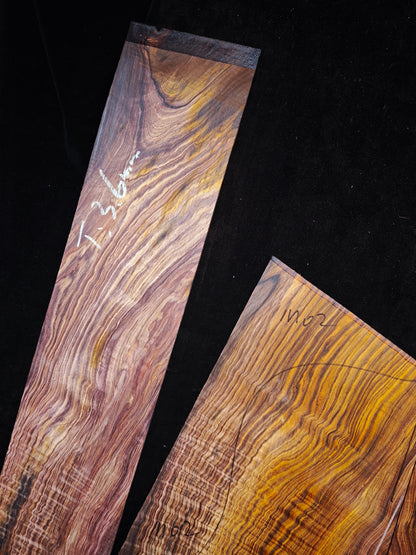 M02 curly Quartersawn cocobolo back&sides guitar set