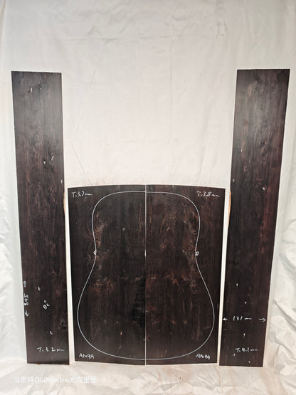 #04 african blackwood back&sides guitar set
