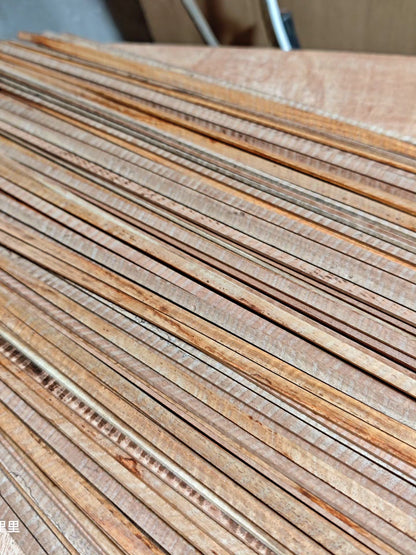 Curly padauk wood guitar binding