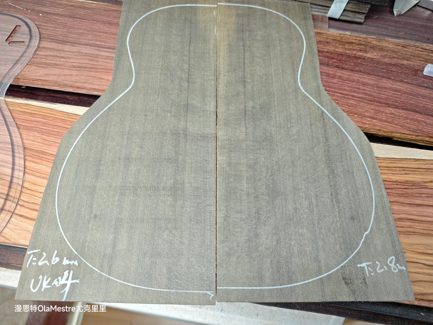 Ancient Dragon Spruce tenor ukulele top sets