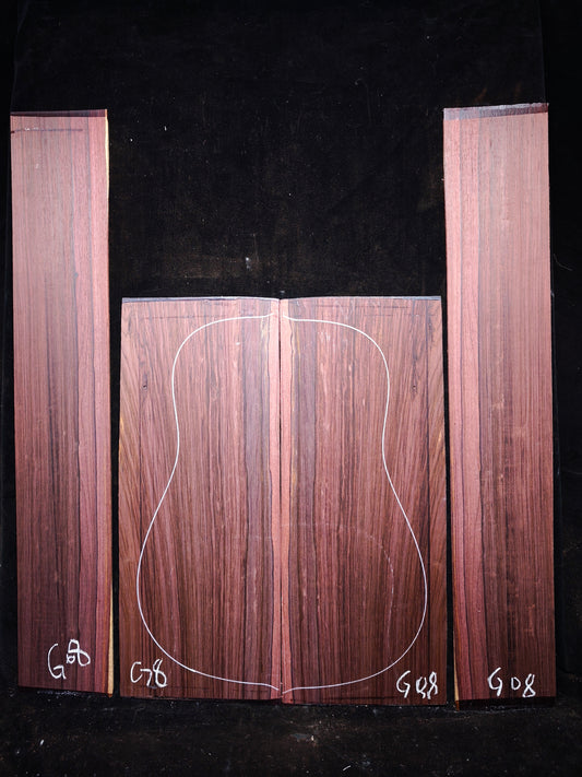 G8 Striped Guatemalan Rosewood back&sides guitar set