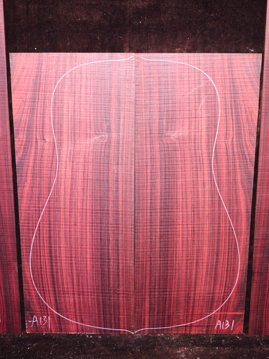 MA Quartersawn Bois de Rose madagascar rosewood back&sides guitar set A131