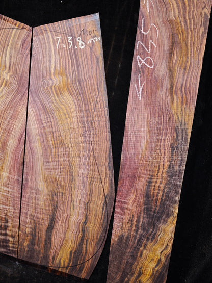 M05 curly Quartersawn cocobolo back&sides guitar set