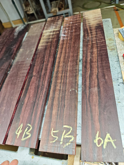 Bois de rose guitar fretboard blank