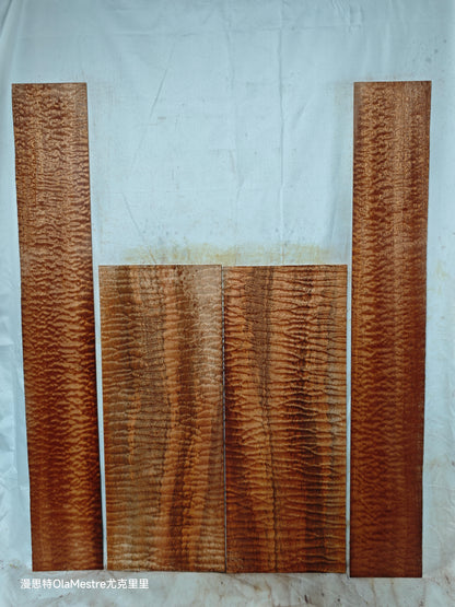 #013 Quilted sapele acoustic guitar back &sides set