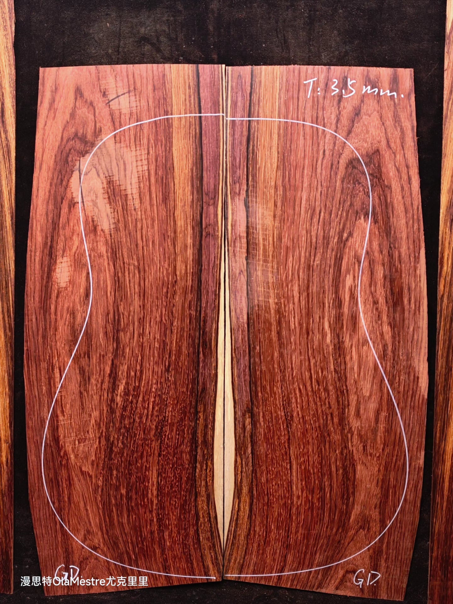 #GD Guatemalan Rosewood back&sides guitar set
