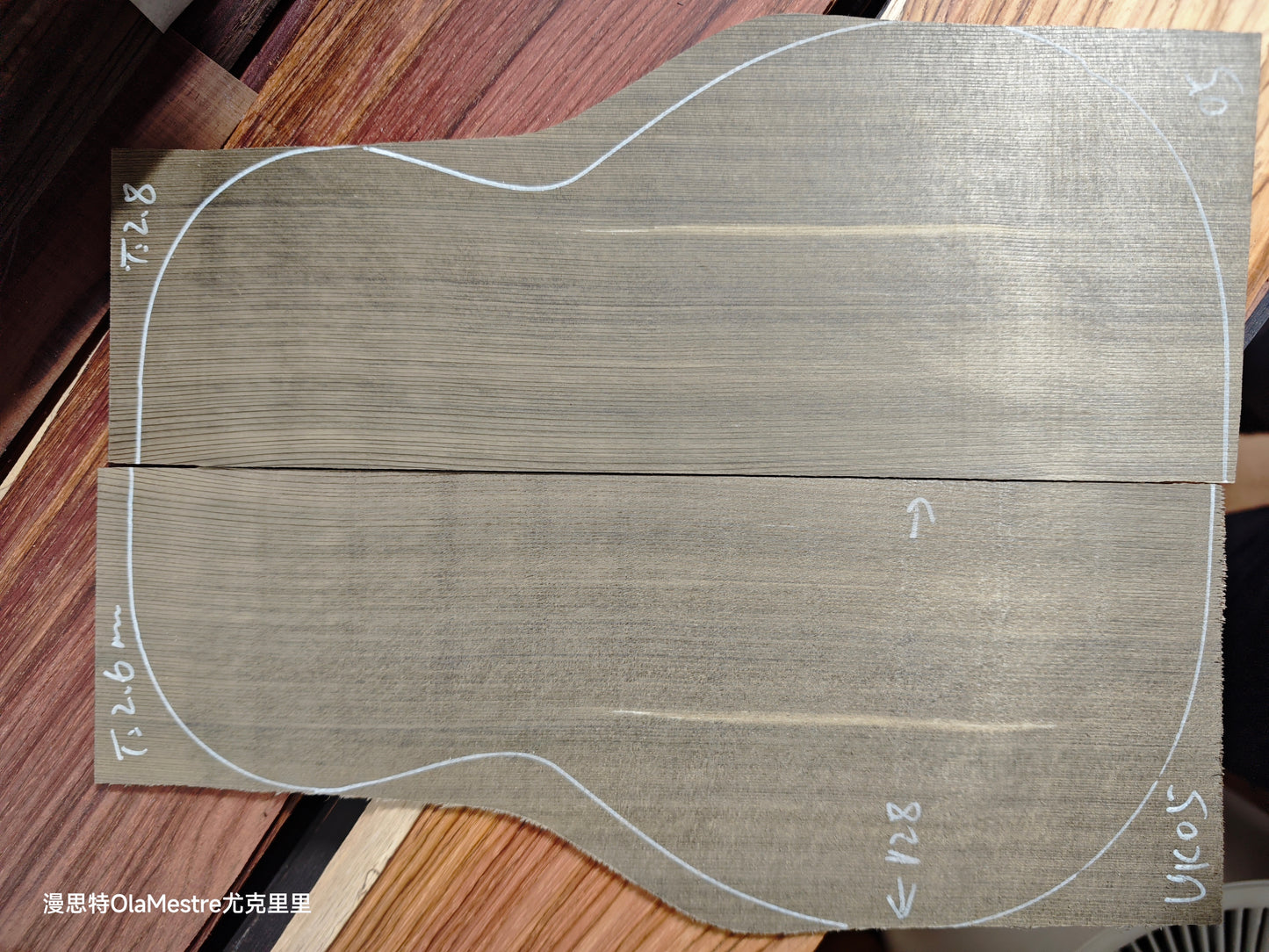 Ancient Dragon Spruce tenor ukulele top sets