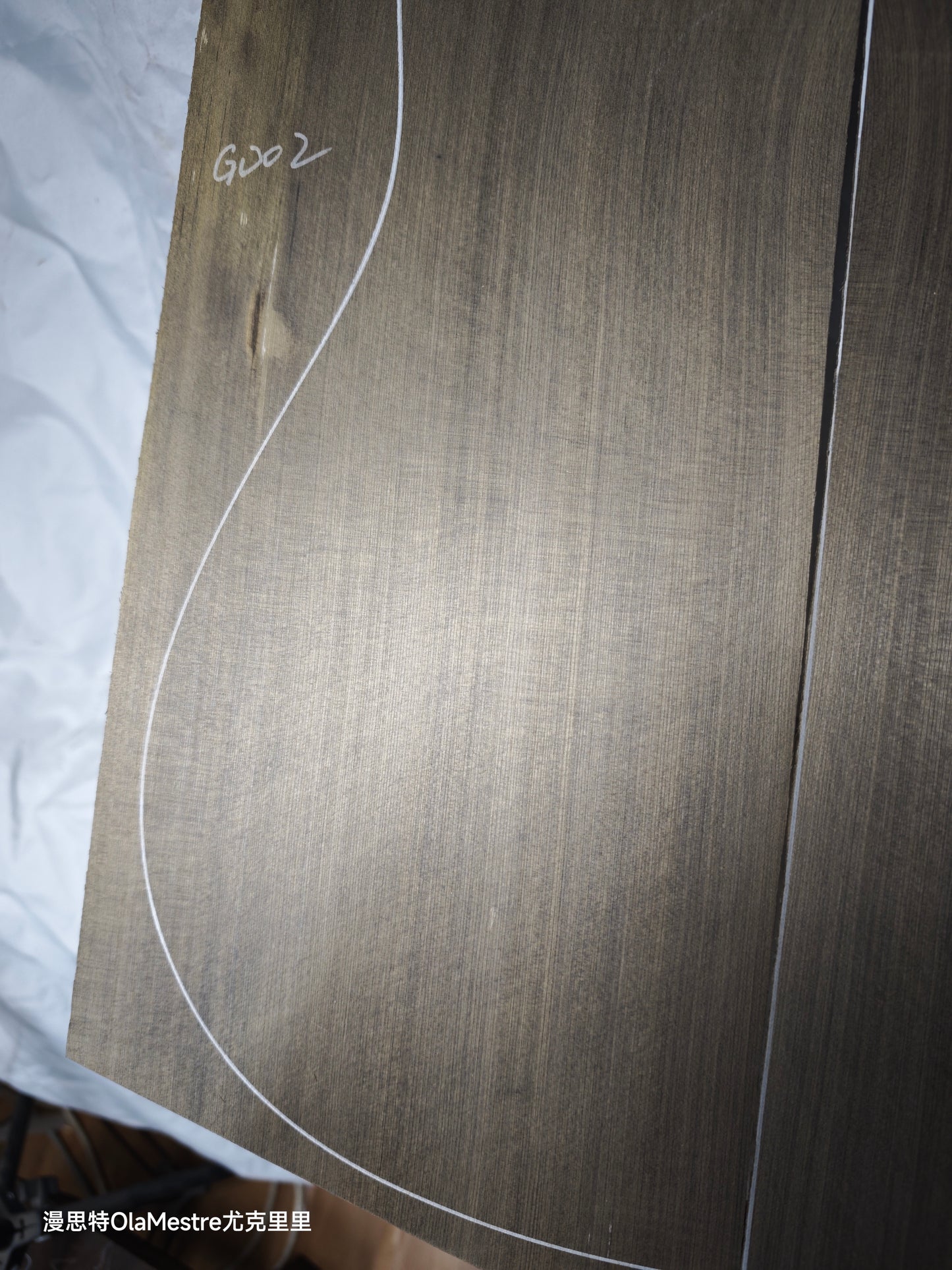 #GD 02 Green 'Dragon Spruce' Ancient Sinker Chinese Spruce guitar top