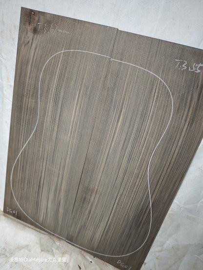 #DG01 Black 'Dragon Spruce' Ancient Sinker Chinese Spruce guitar top