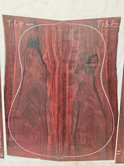 Bois de Rose madagascar rosewood back&sides guitar set