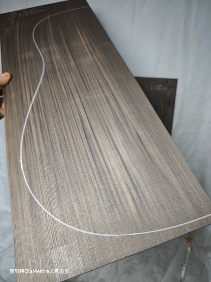 #DG01 Black 'Dragon Spruce' Ancient Sinker Chinese Spruce guitar top