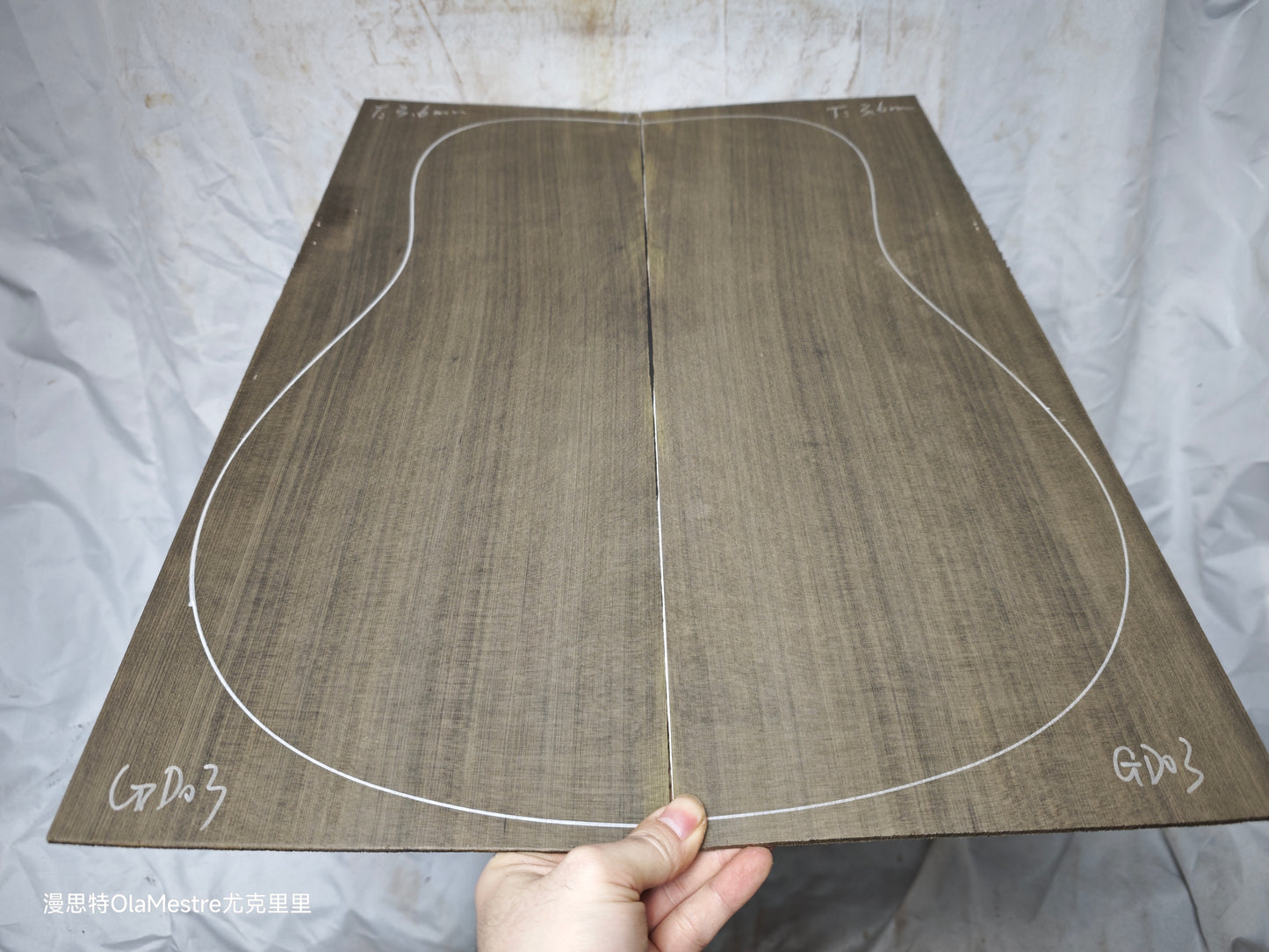 #GD 03 Green 'Dragon Spruce' Ancient Sinker Chinese Spruce guitar top