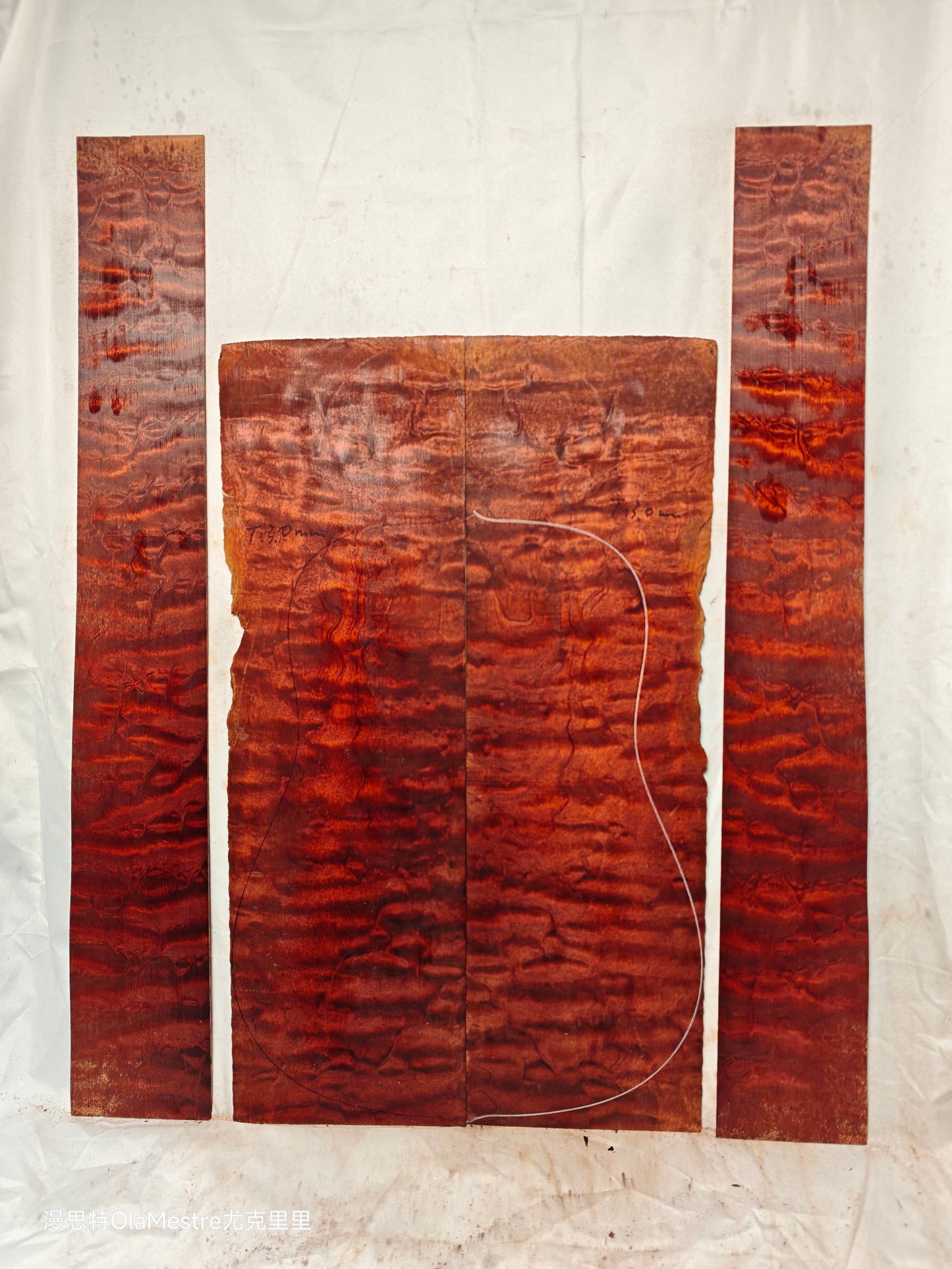 THE TREE honduran mahogany guitar backs&sides set