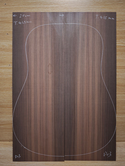 Master Grade sinker redwood guitar top set #D03