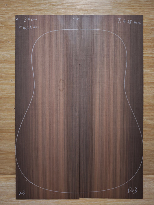Master Grade sinker redwood guitar top set #D03