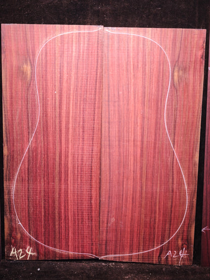 MA Quartersawn Bois de Rose madagascar rosewood back&sides guitar set A24