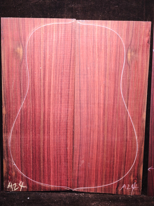 MA Quartersawn Bois de Rose madagascar rosewood back&sides guitar set A24