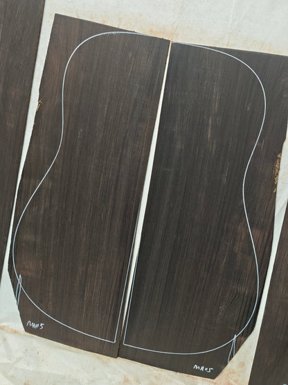 MA05 Quartersawn african blackwood back&sides guitar set