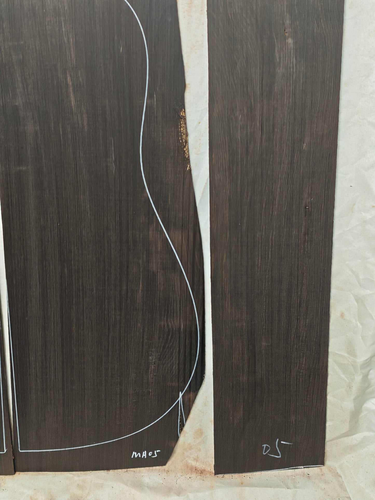 MA05 Quartersawn african blackwood back&sides guitar set