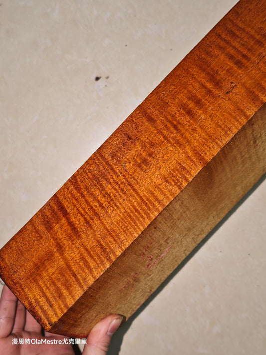 MA Curly  honduran mahogany one piece neck