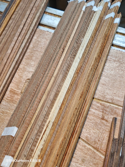 Curly padauk wood guitar binding