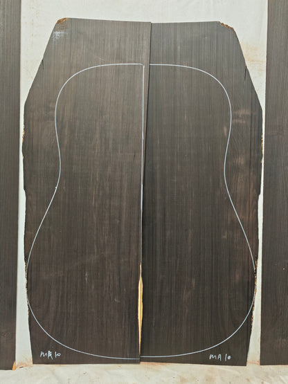 MA10 Quartersawn african blackwood back&sides guitar set