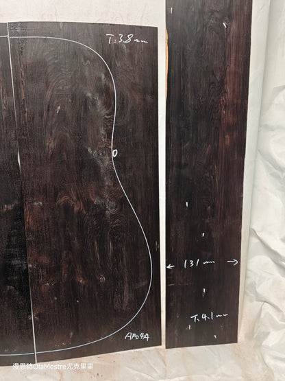 #04 african blackwood back&sides guitar set