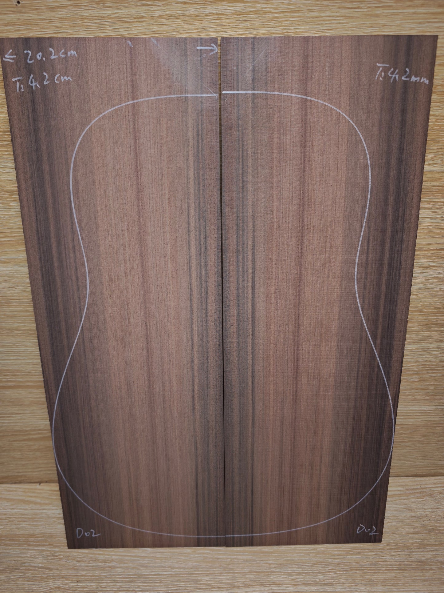 Master Grade sinker redwood guitar top set #D02