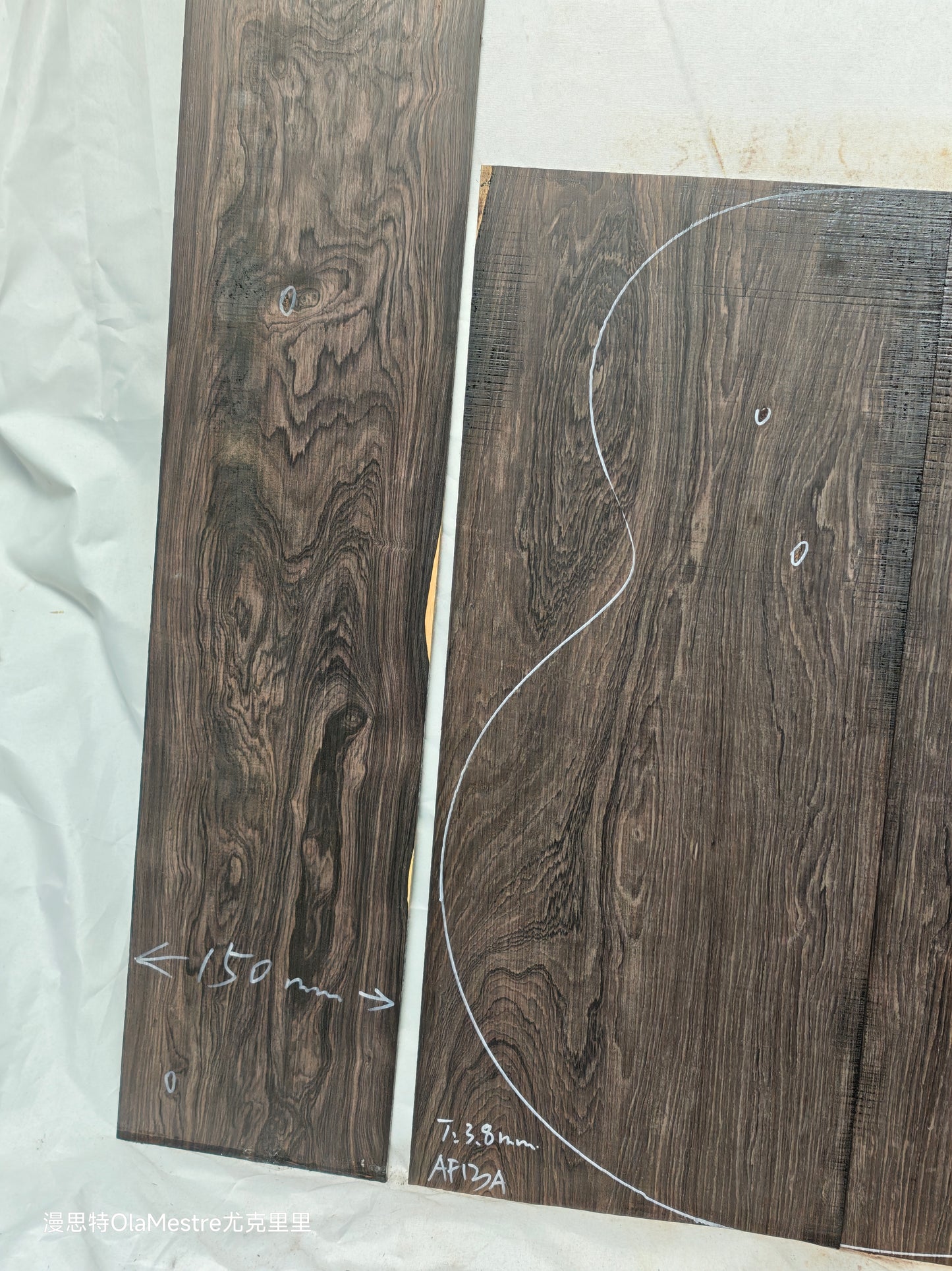 #13 african blackwood back&sides guitar set