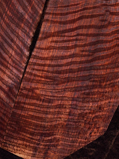 master grade ancient curly sinker redwood guitar top set #D05