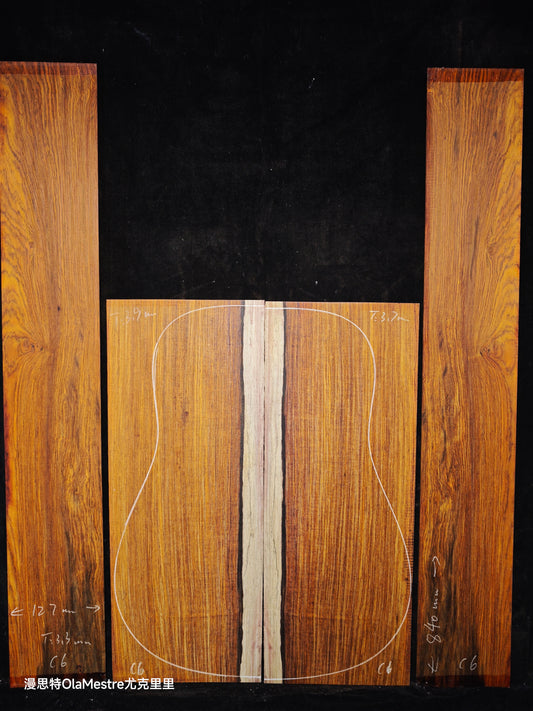 C6 cocobolo back&sides guitar set