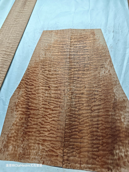 Quilted sapele acoustic guitar back &sides set