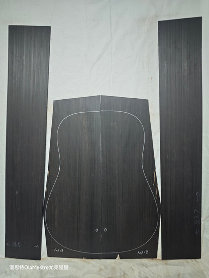 MA08 Quartersawn african blackwood back&sides guitar set