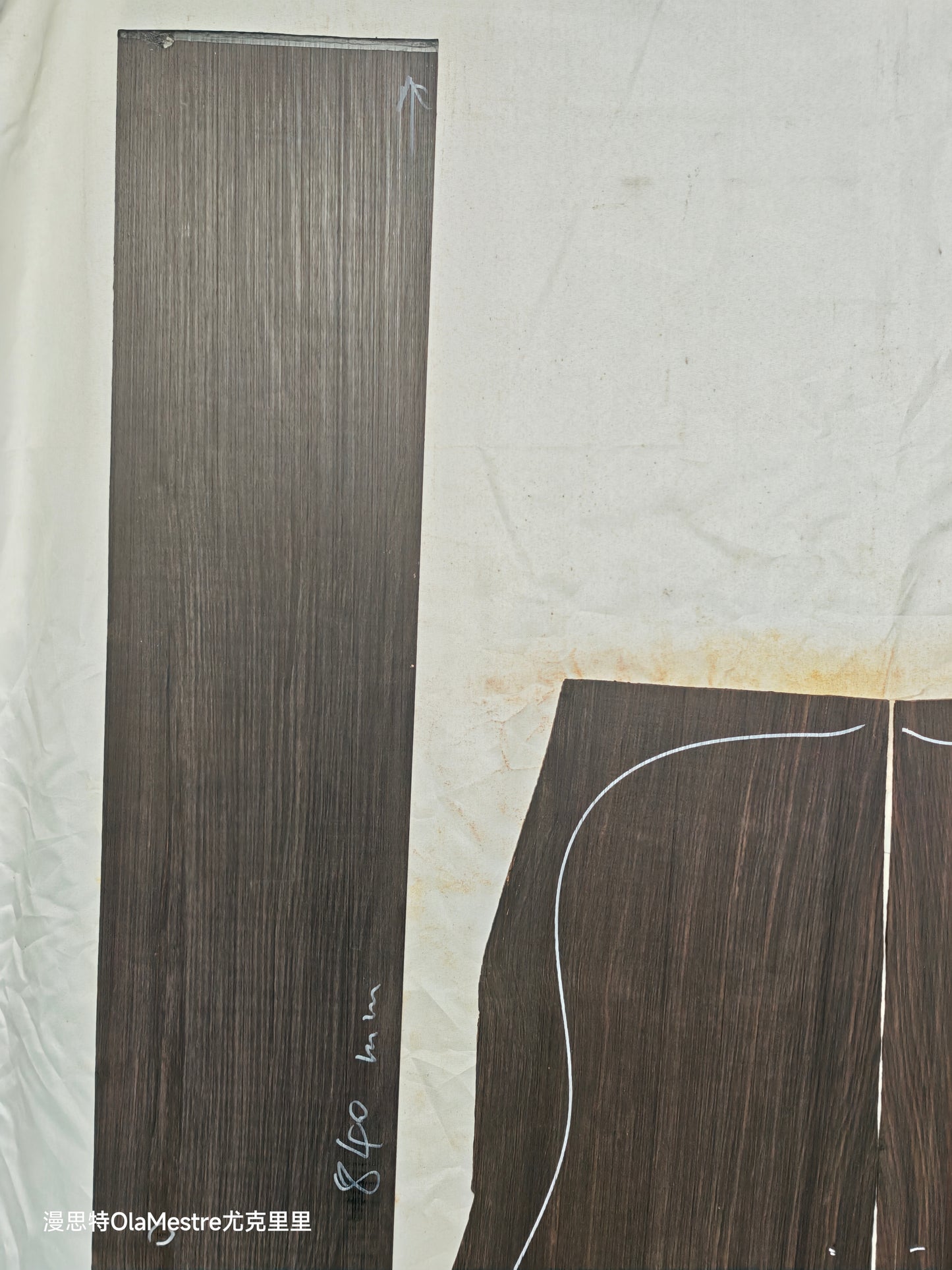 MA04 Quartersawn african blackwood back&sides guitar set with CITES